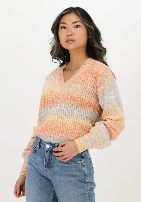 Mehrfarbige/Bunte SCOTCH & SODA Pullover V NECK GRADIENT SWEATER - large