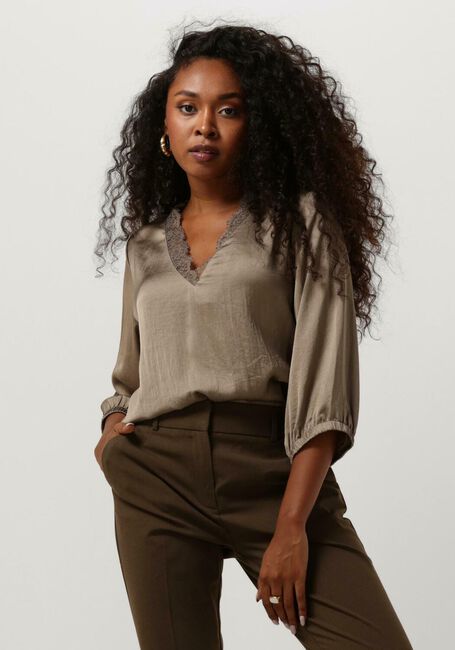 Grüne SUMMUM Top LACED V NECK TOP SILKY TOUCH - large