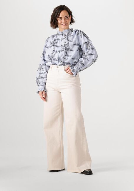Blaue NUKUS Blusen JENNA BLOUSE EMBROIDERY - large