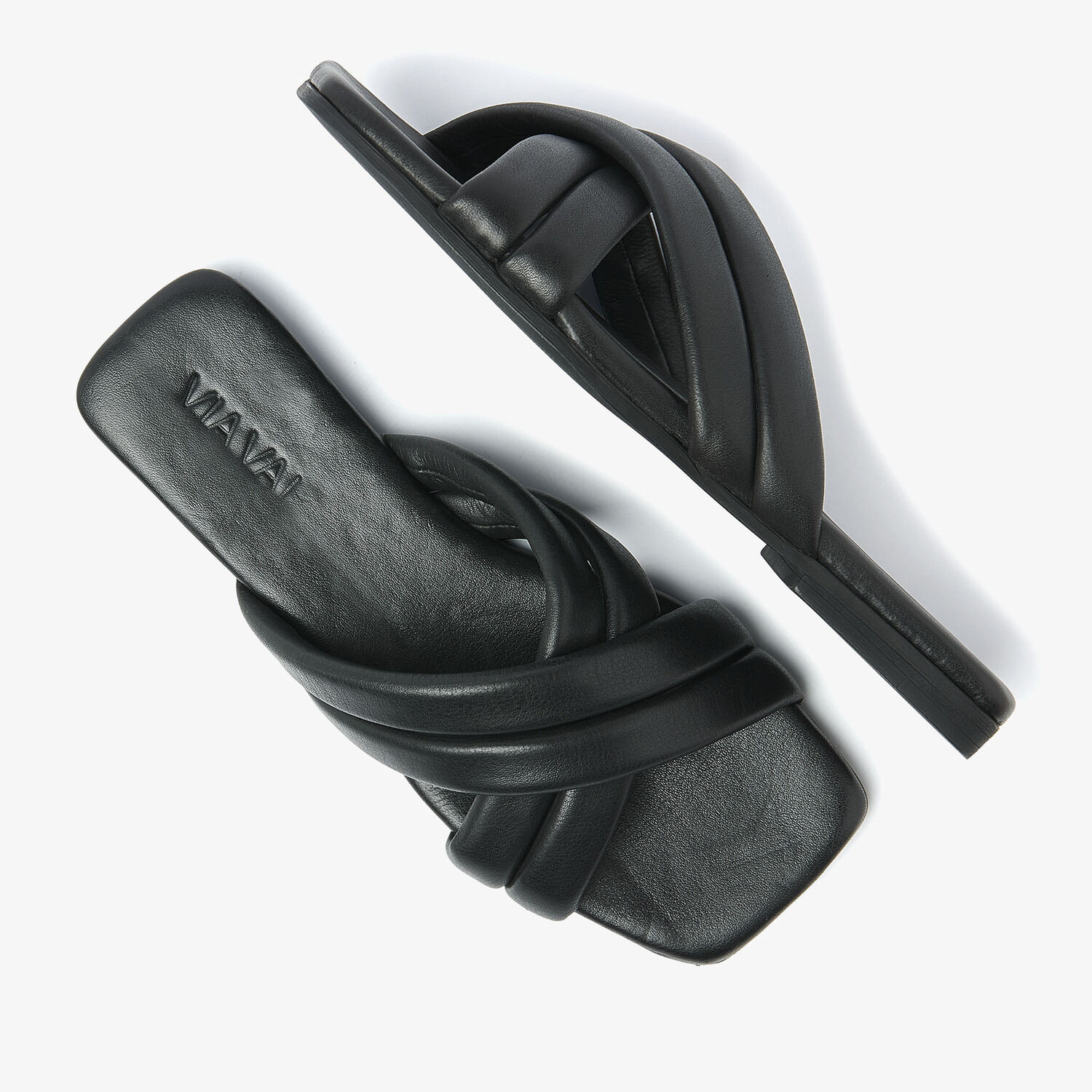 Schwarze VIA VAI Pantolette KIKI LOT - medium