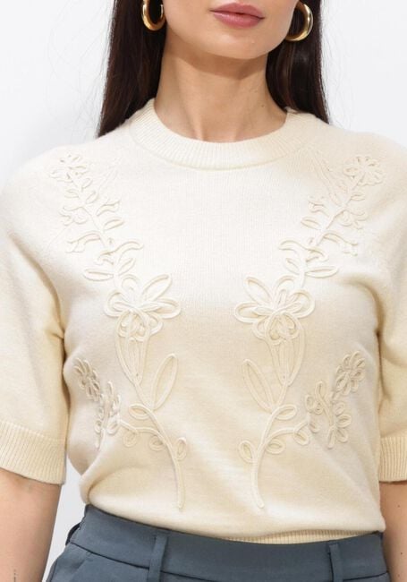 Ecru OBJECT Pullover OBJLANEY RUBIN SS PULLOVER - large