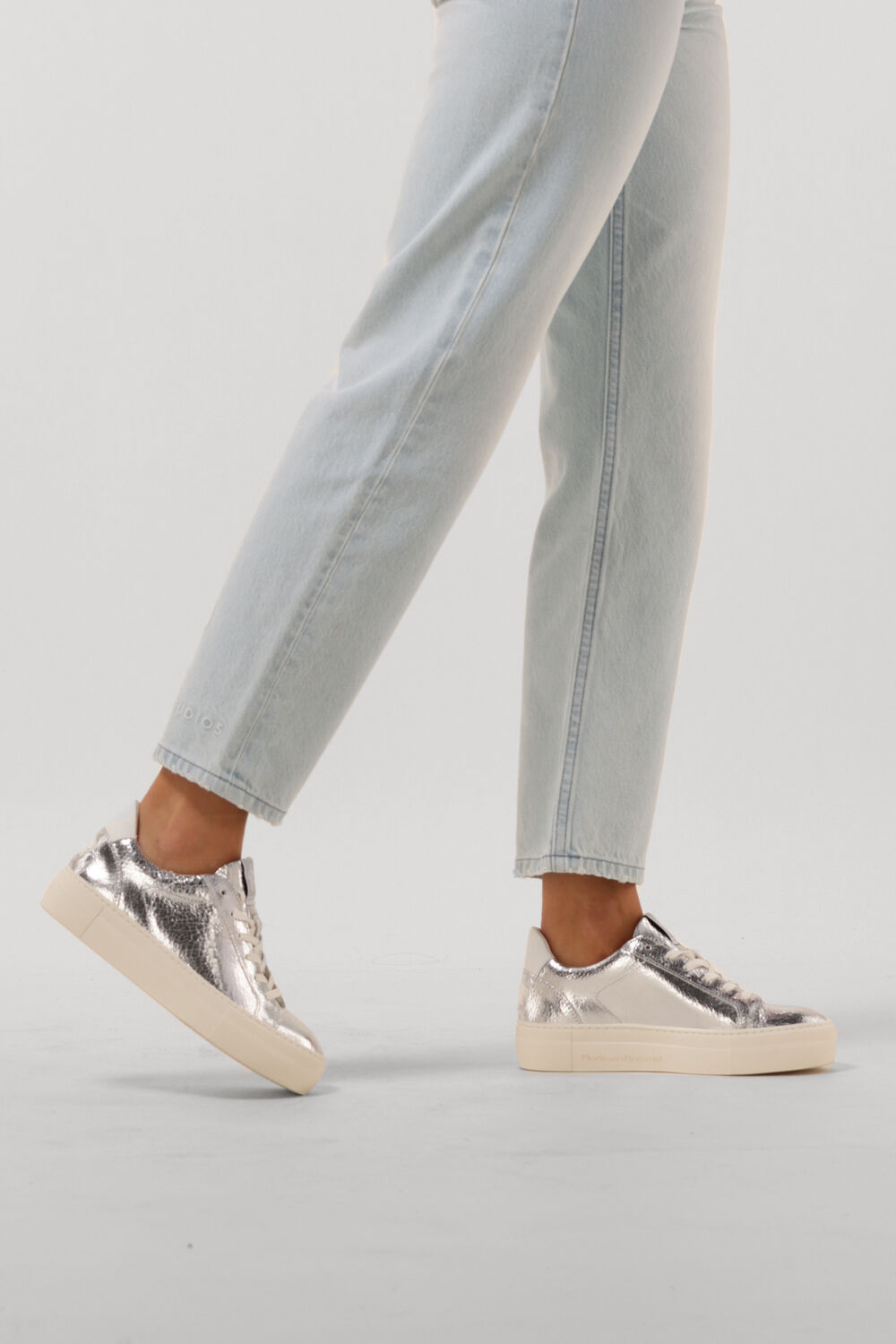 Silberne FLORIS VAN BOMMEL Sneaker Low SFW-10059 - large