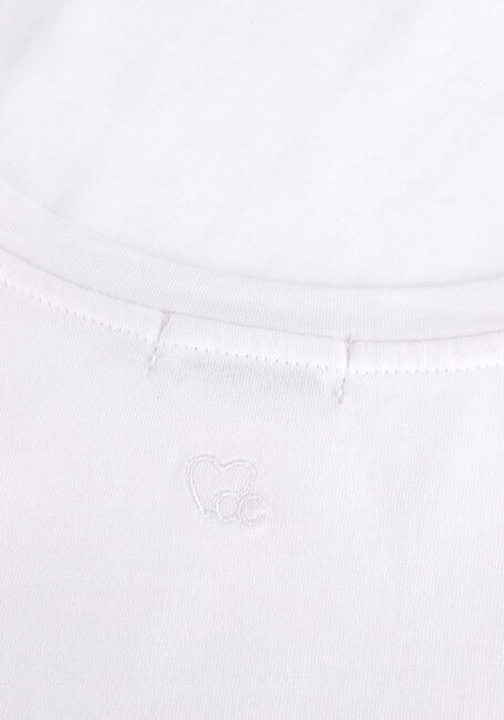 Weiße CC HEART T-shirt ORGANIC COTTON V-NECK TSHIRT - large