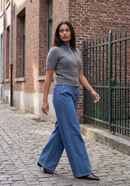 Blaue AMAYA AMSTERDAM Wide jeans ARIA PANTS - large
