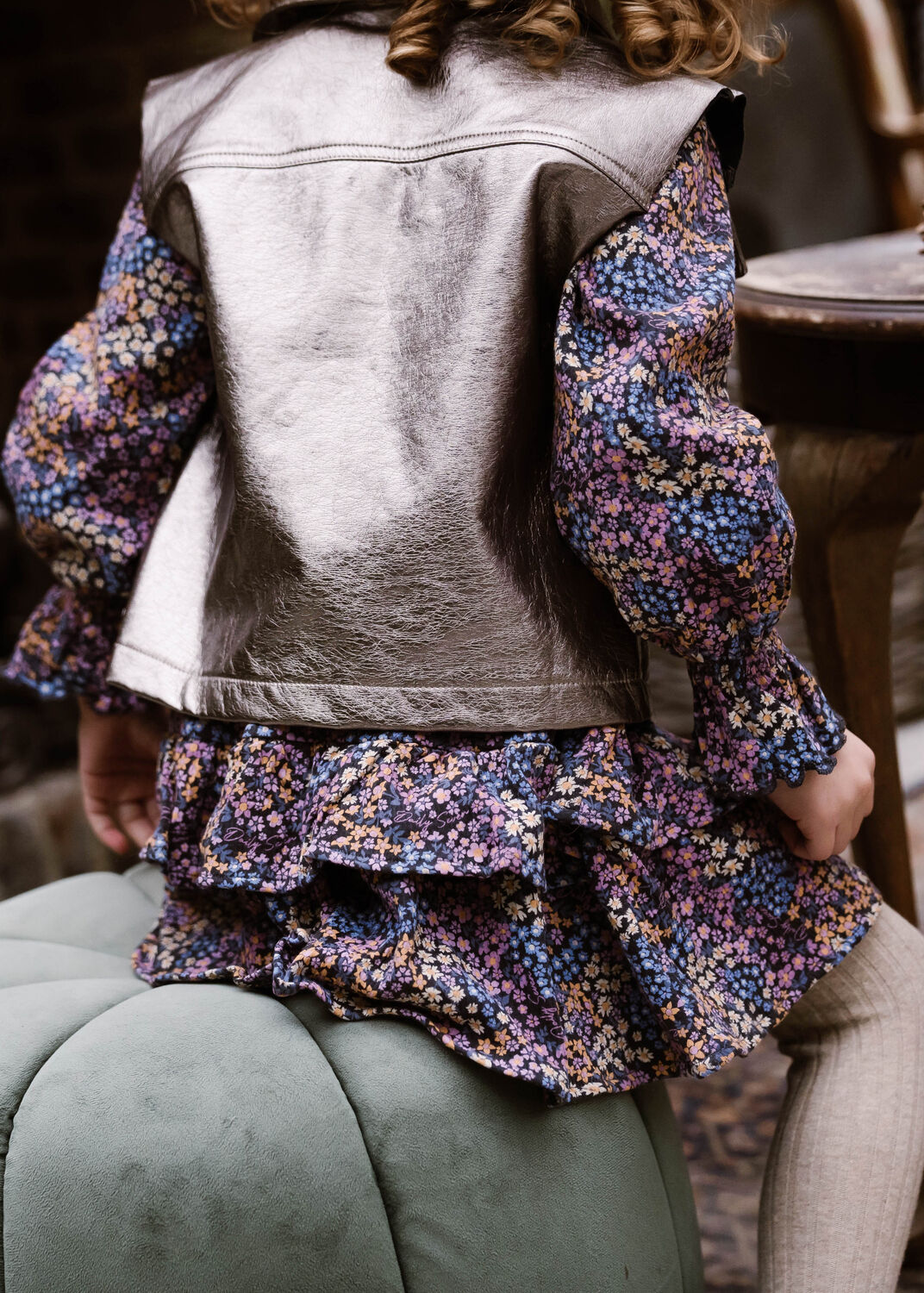 Silberne DAILY7 Gilet METALLIC GILET - large