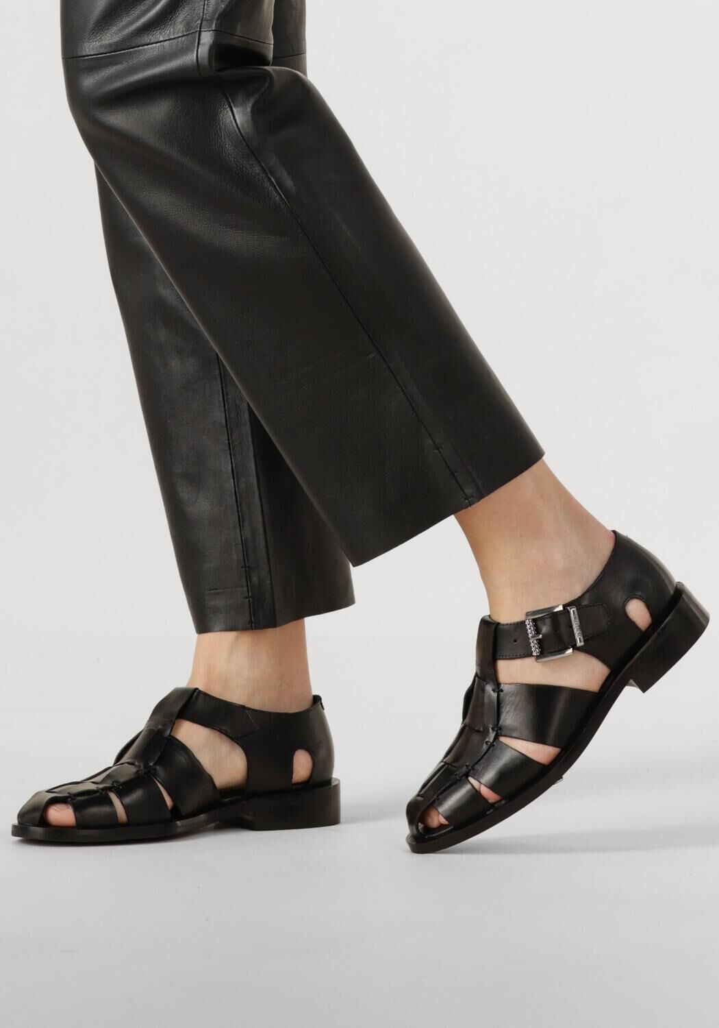 Schwarze BRONX Sandaletten mit Absatz NEXT-WAGON 85026 - large