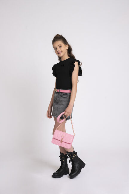 Schwarze NIK & NIK Top RIB SLEEVE TOP - large