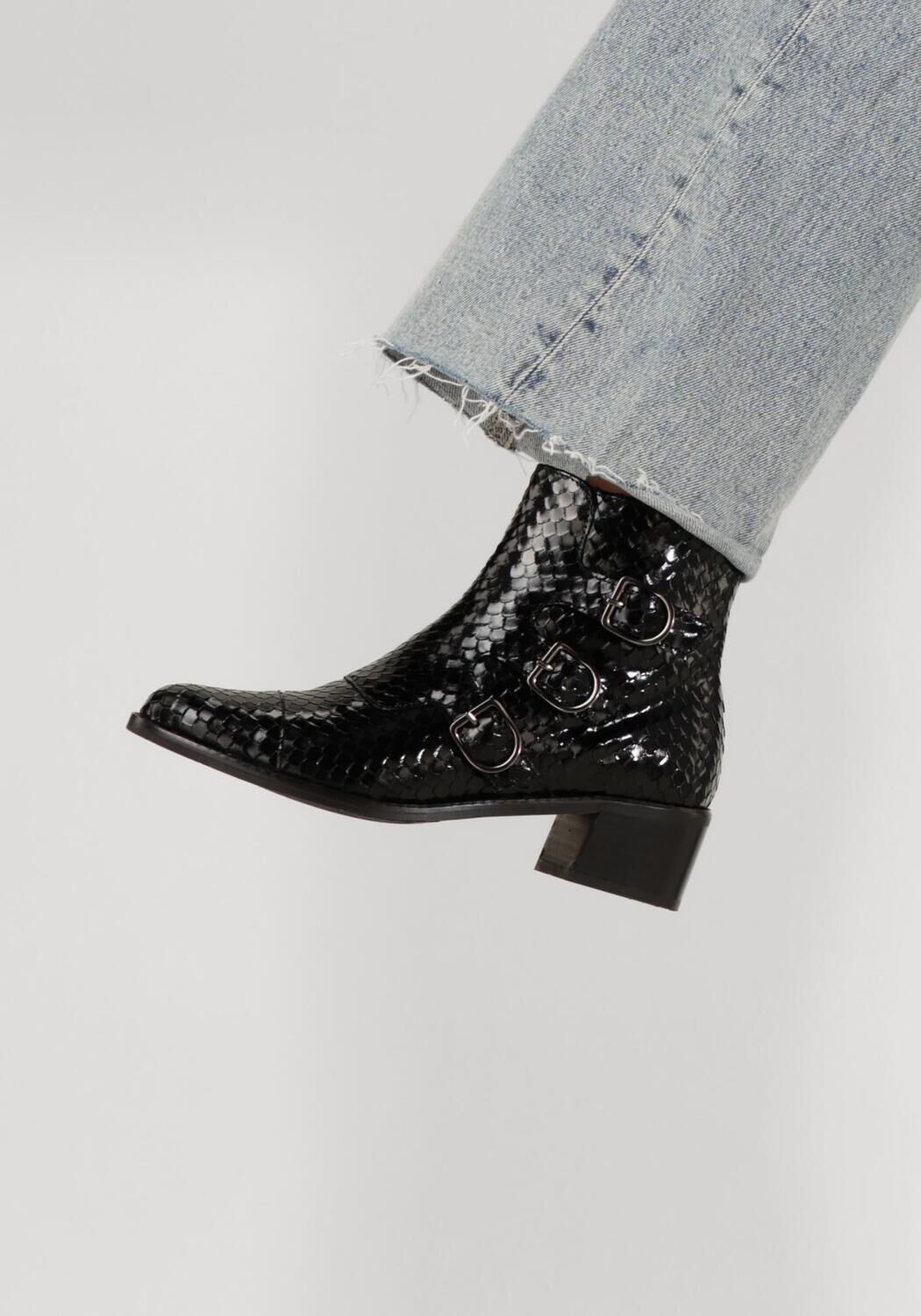 Schwarze PERTINI Stiefeletten 32780 - large