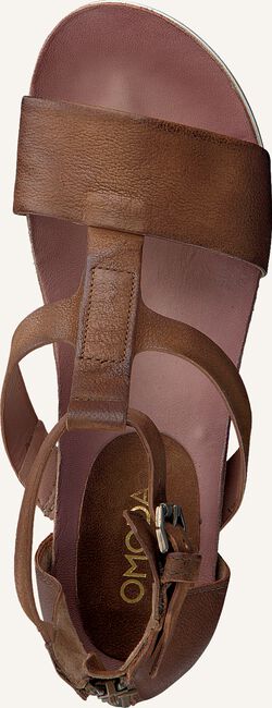 Cognacfarbene OMODA Flache Sandalen 866017 Cognacfarbene OMODA Flache Sandalen 866017 - large