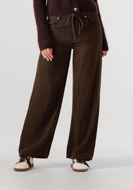 Braune SECOND FEMALE Wide jeans IRVINE DENIM JEANS - large