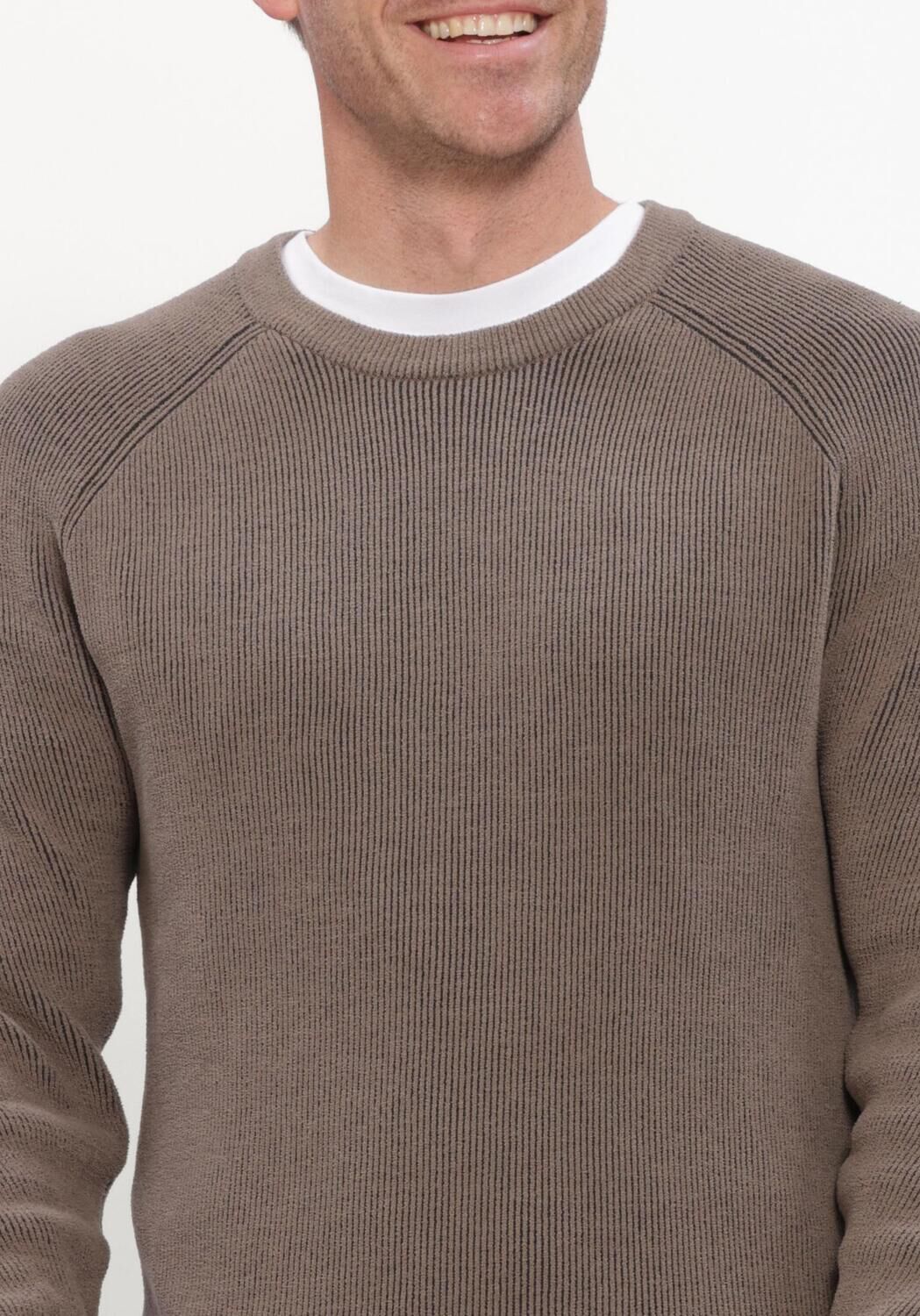 Taupe CAST IRON Pullover CREWNECK REGULAR FIT SOFT BLEND - large