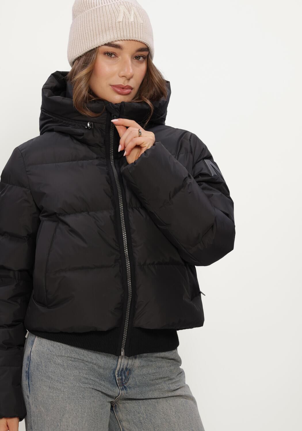 Schwarze MOSCOW Wattierte Jack 22A-08-FUSSY - large