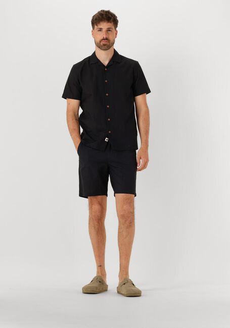 Schwarze ANERKJENDT Kurze Hose AKLT JAMES COT/LINEN ELA SHORTS - large