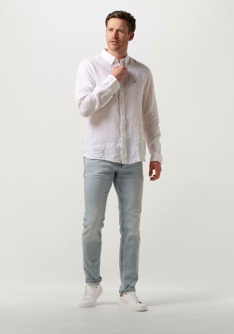 Weiße TOMMY HILFIGER Casual-Oberhemd PIGMENT DYED LI SOLID RF SHIRT - large