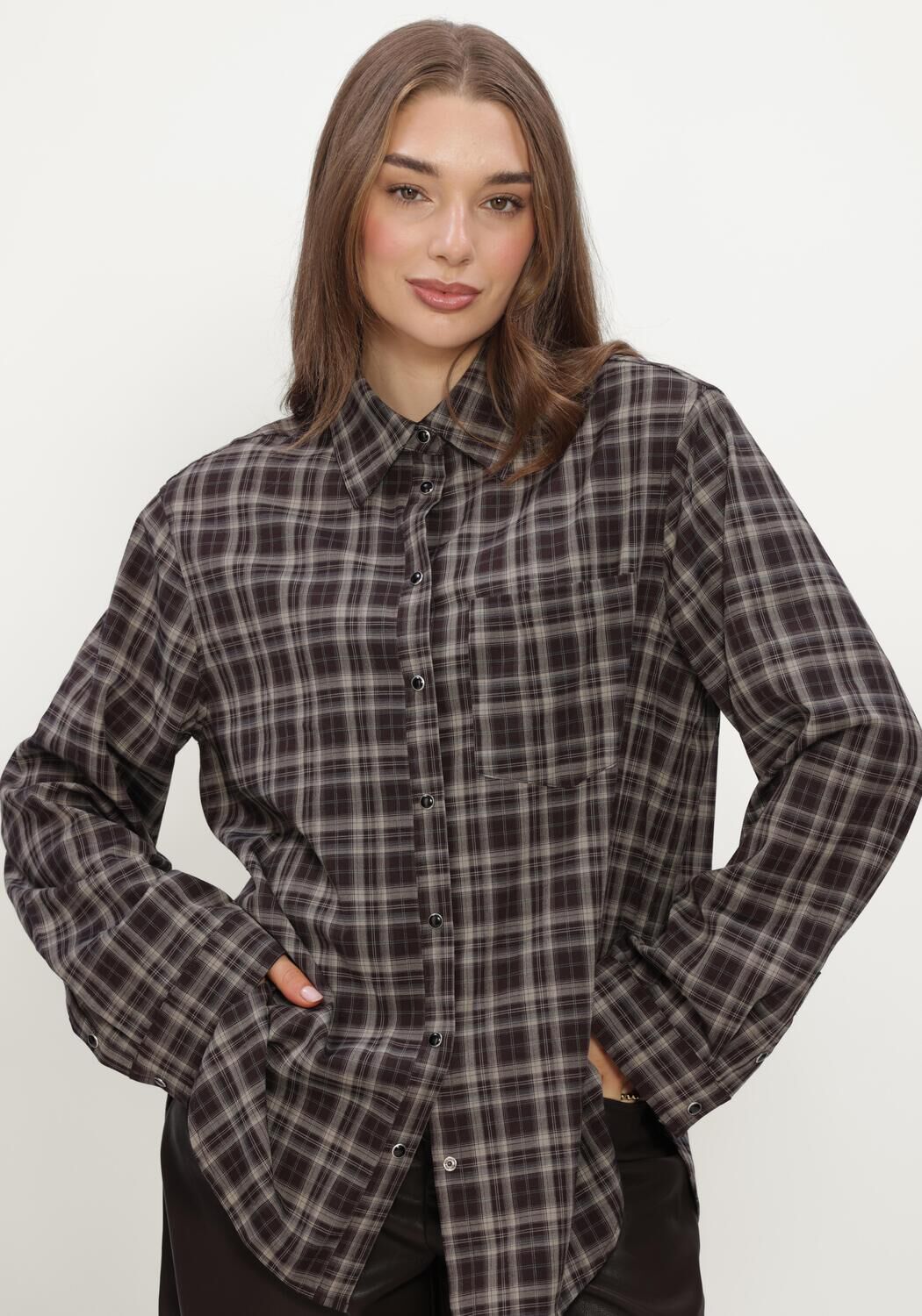 Braune NOTRE-V Blusen NV-IVY - large