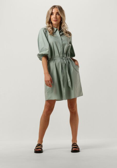 Grüne MSCH COPENHAGEN Minikleid MSCHCEDRICA ABIELLA 3/4 SHIRT DRESS - large