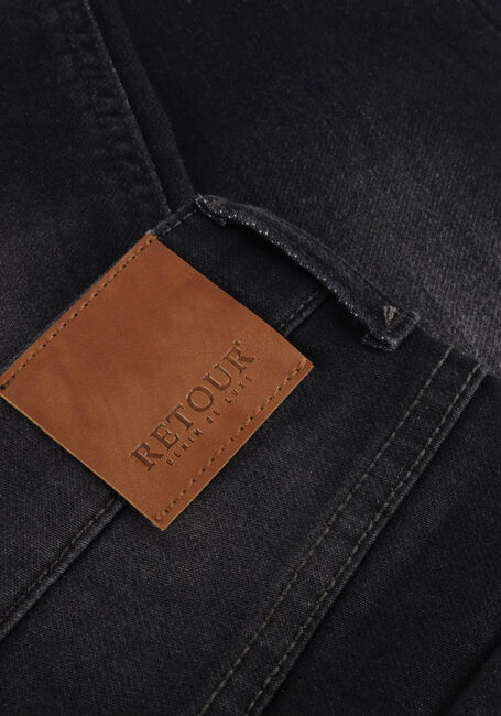 Graue RETOUR Slim fit jeans LUIGI CHARCOAL GREY - large