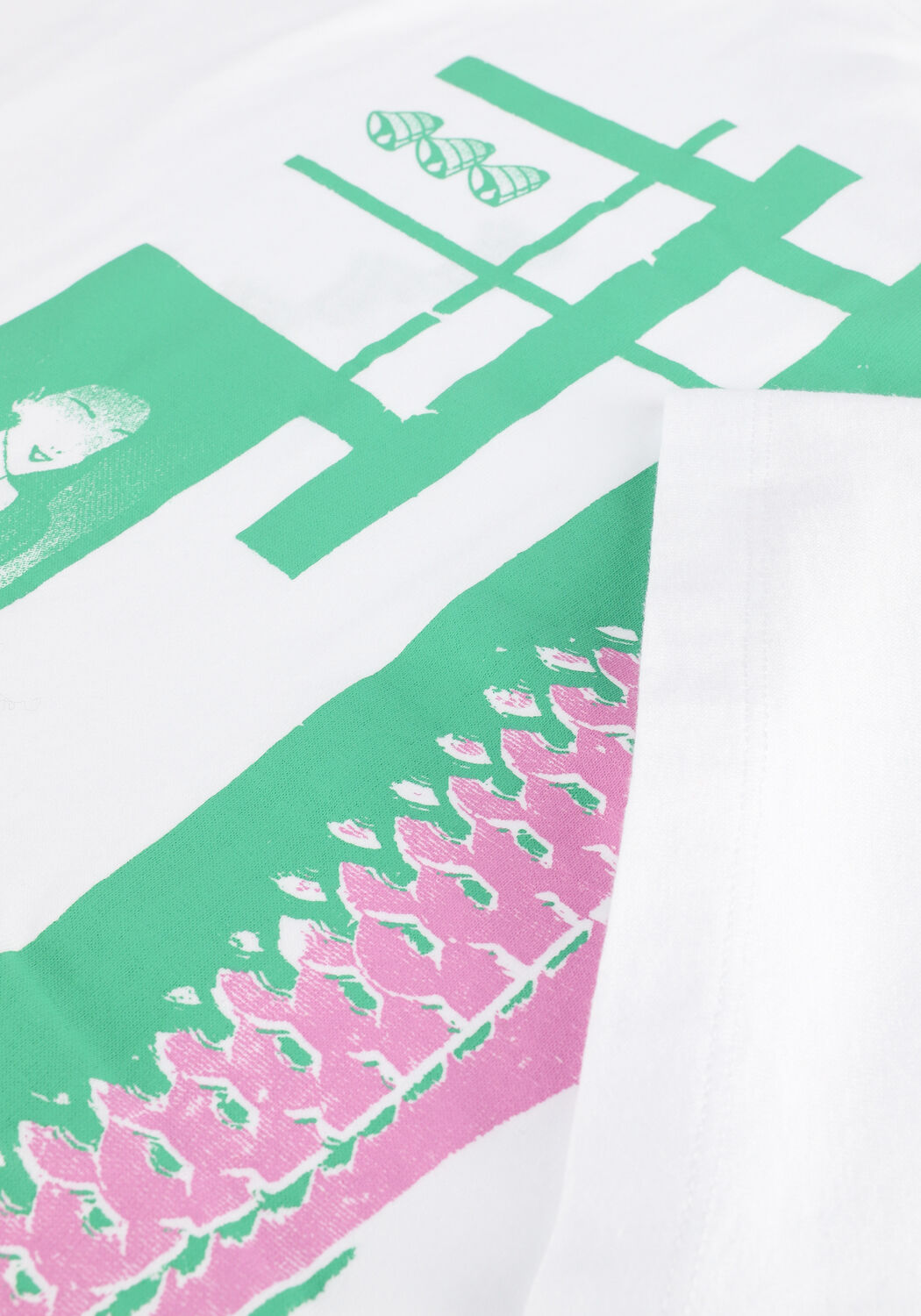 Wei&szlig;e EDWIN T-shirt LUCKY OTOKO TS - large