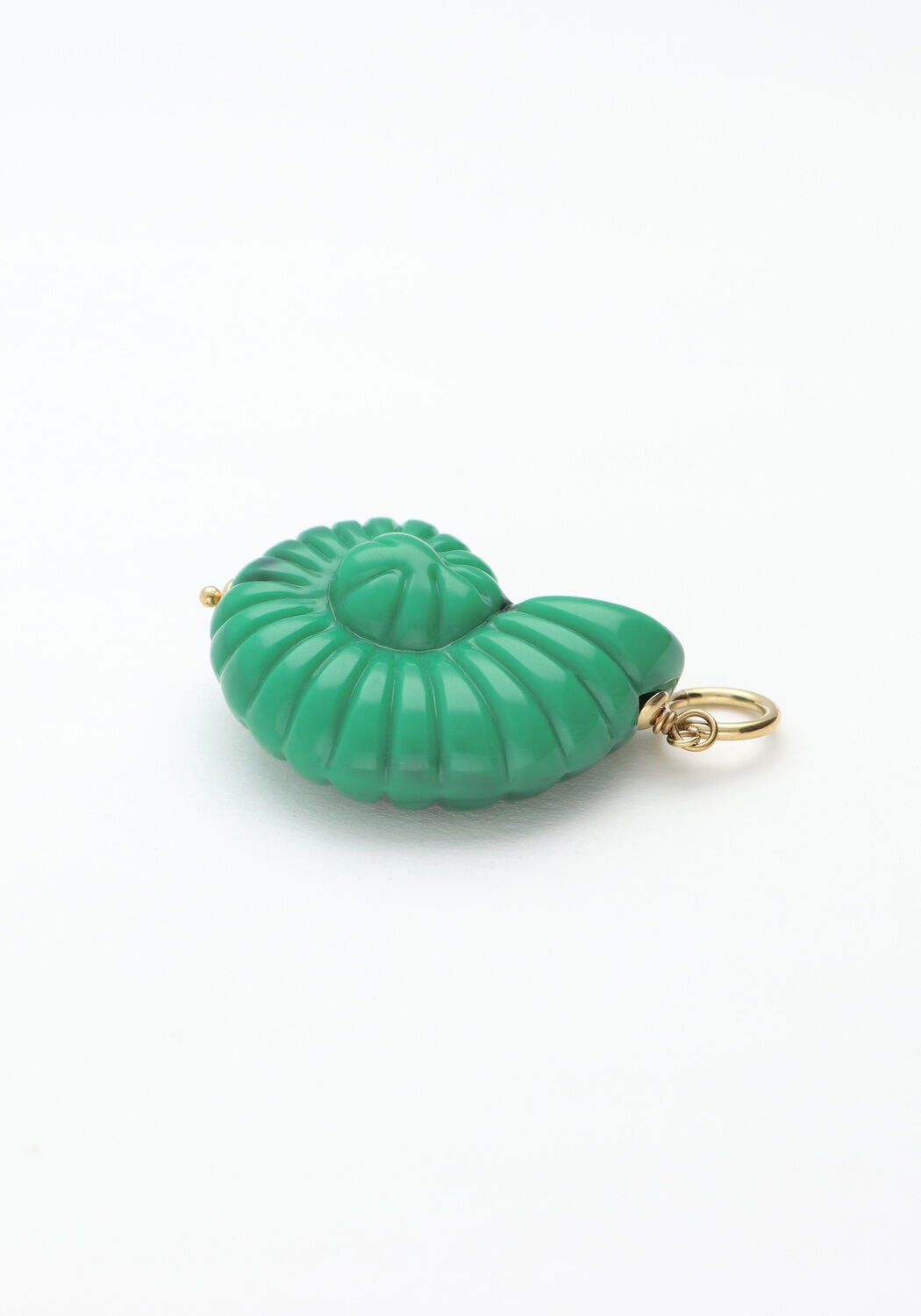 Gr&uuml;ne BONNIE STUDIOS Ohrringe GREEN SHELL BIG PENDANT - large
