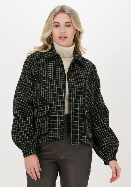 Schwarze MOS MOSH Jack SAGIE SHINY CHECK JACKET - large
