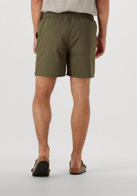 Olive SELECTED HOMME Badehosen SLHCOOPER-SEERSUCKER SWIMSHORTS - large
