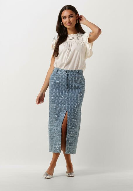 Hellblau Y.A.S. Midirock YASLEODIS HW MIDI SKIRT - SHOW - large