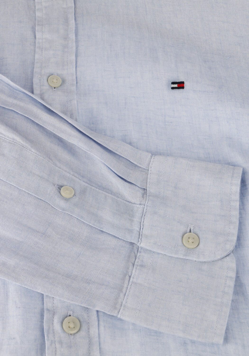 Hellblau TOMMY HILFIGER Casual-Oberhemd PIGMENT DYED LI SOLID RF SHIRT - large