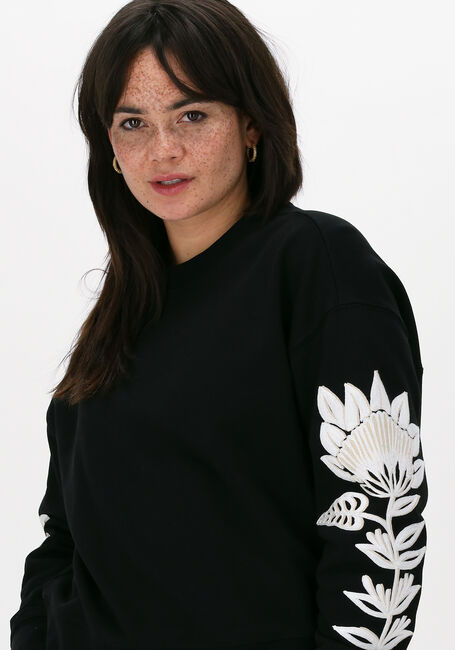 Schwarze SCOTCH & SODA Sweatshirt BOXY FIT ORGANIC COTTON CREW-NECK SWEAT - large