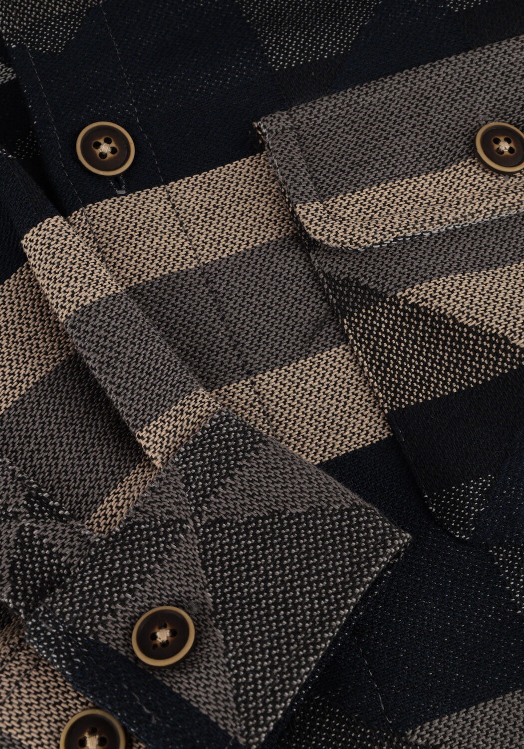 Blaue ANERKJENDT Overshirt AKOSCAR BIG SIZE INKA - large