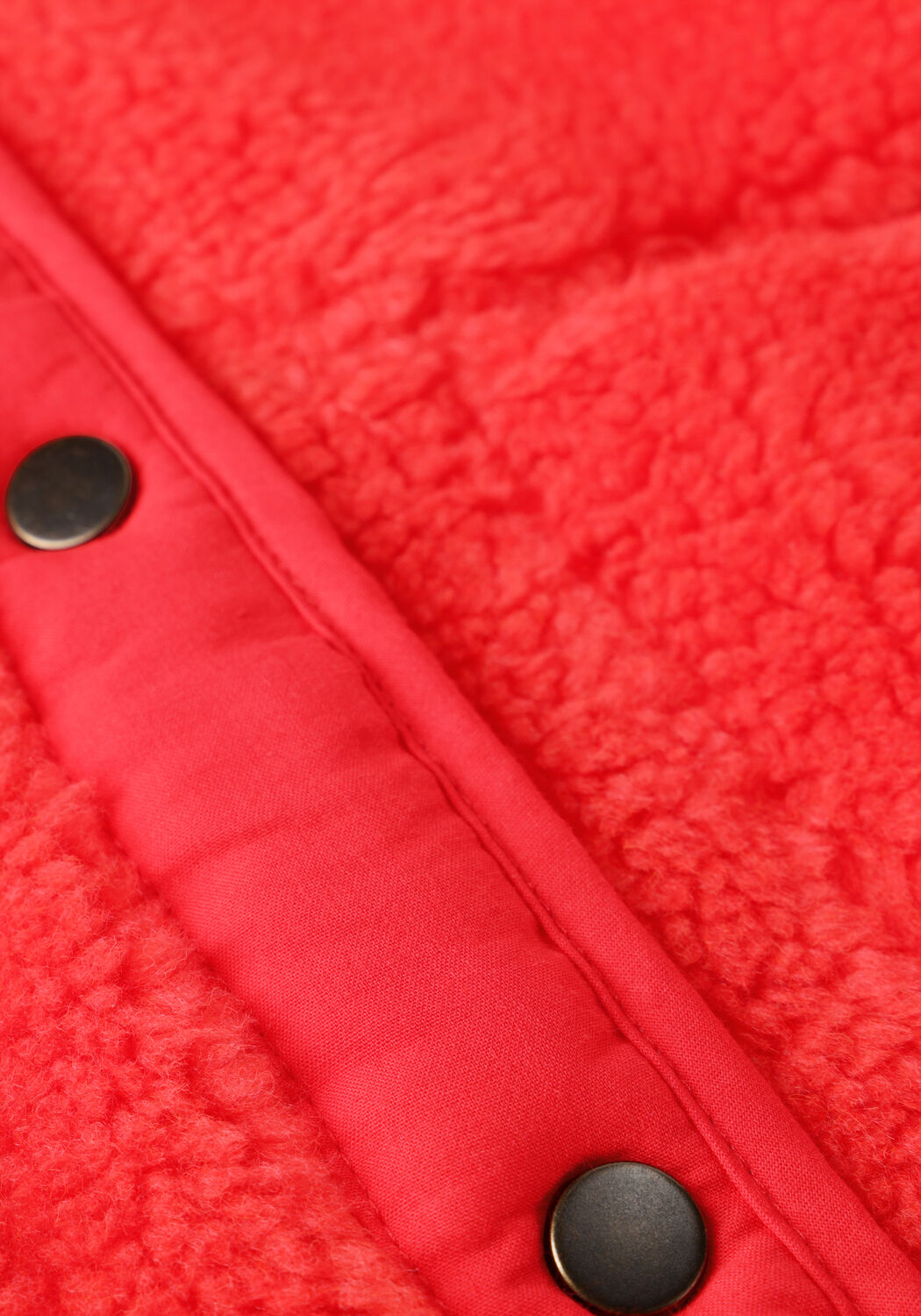 Rote BY-BAR Teddy-Jacke STEVE JACKET - large