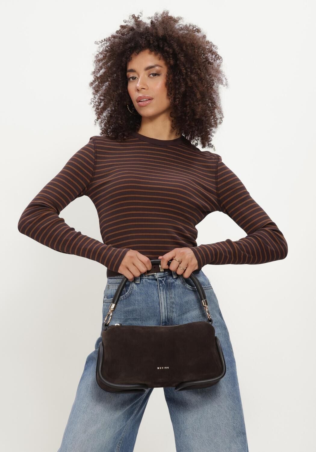 Braune DRYKORN Tops & T-shirts NURIT - large