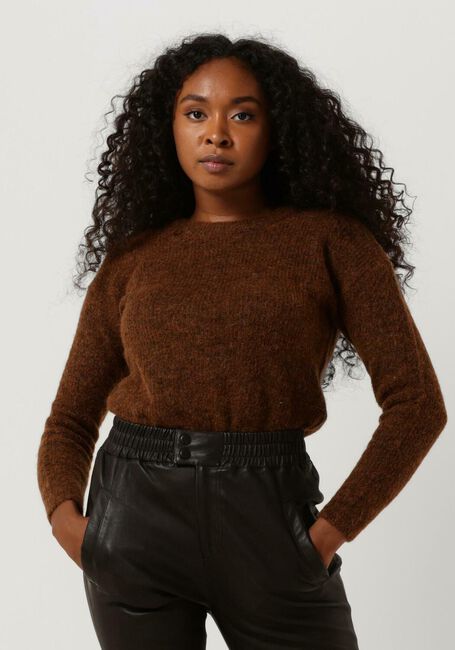 Braune MY ESSENTIAL WARDROBE Pullover THE KNIT PULLOVER - large