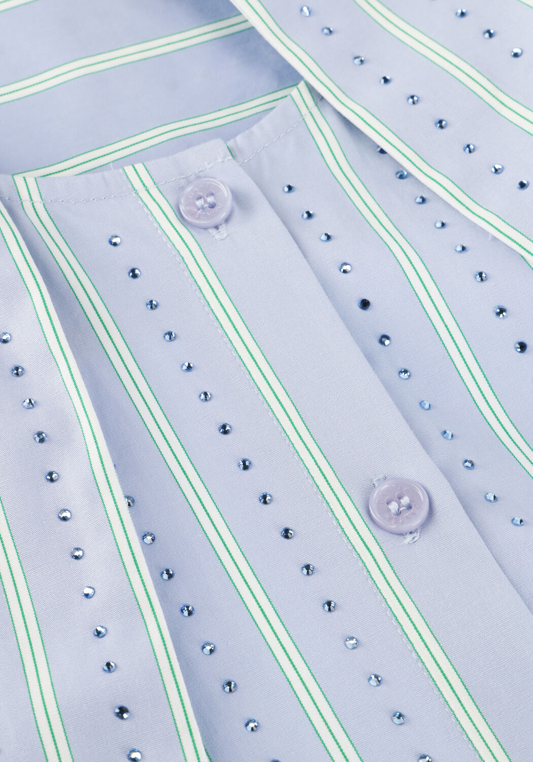 Blaue DANTE6 Blusen ANUBI STRIPE SHIRT - large