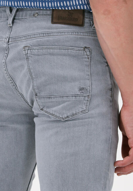 Hellgrau VANGUARD Slim fit jeans V7 RIDER LIGHT GREY COMFORT - large