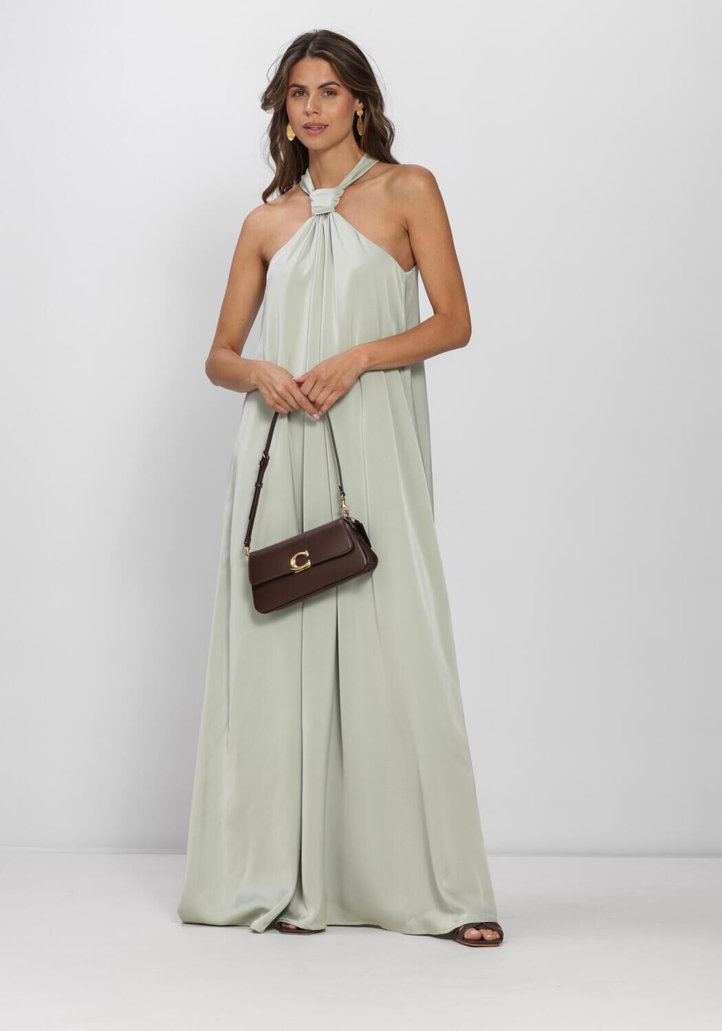Braune COACH Umh&auml;ngetasche JET SHOULDER - large