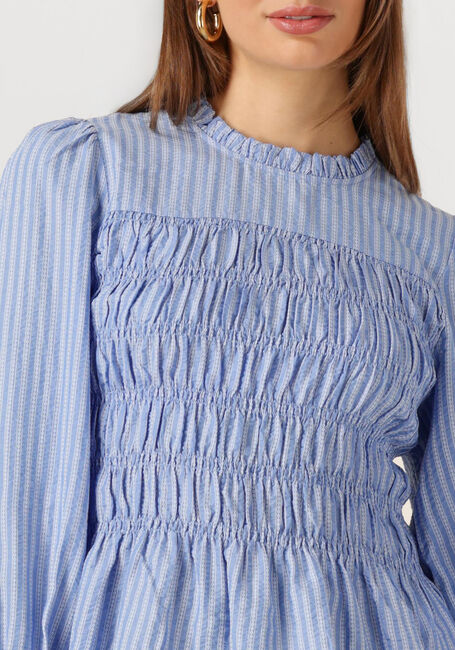 Blaue NEO NOIR Blusen POSSA TWIST STRIPE BLOUSE - large
