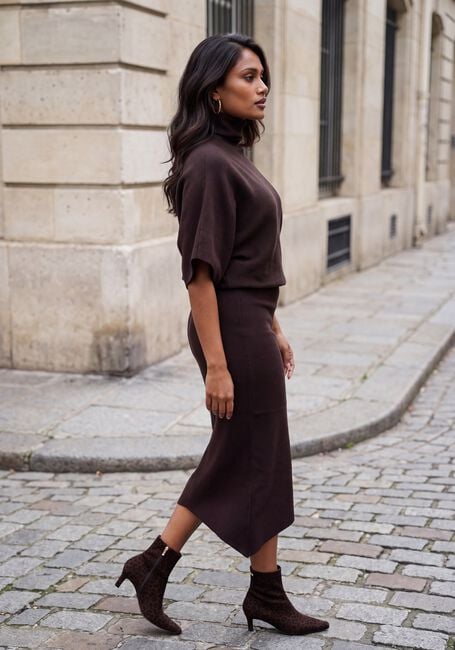 Braune NOTRE-V Midikleid NV-IYLA - large