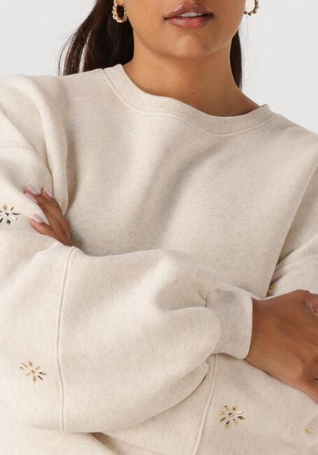 Beige NUKUS Pullover AMADORA SWEATER FLOWERSTUDS - large