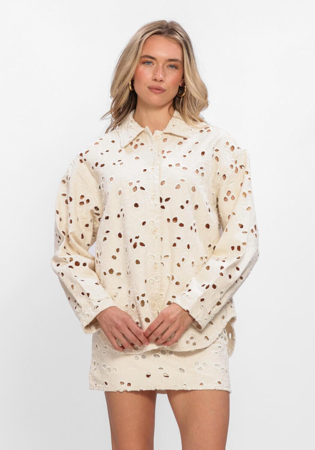 Beige EDITED Blusen ANISHA SHIRT - large