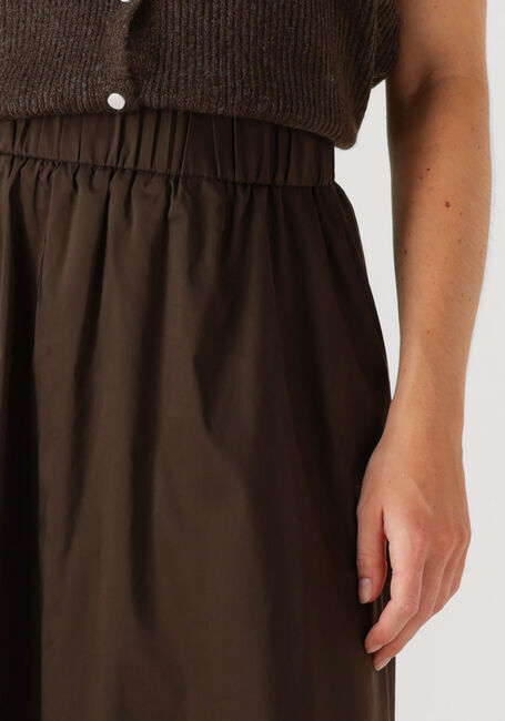 Braune NEO NOIR Maxirock YARA LONG POPLIN SKIRT - large