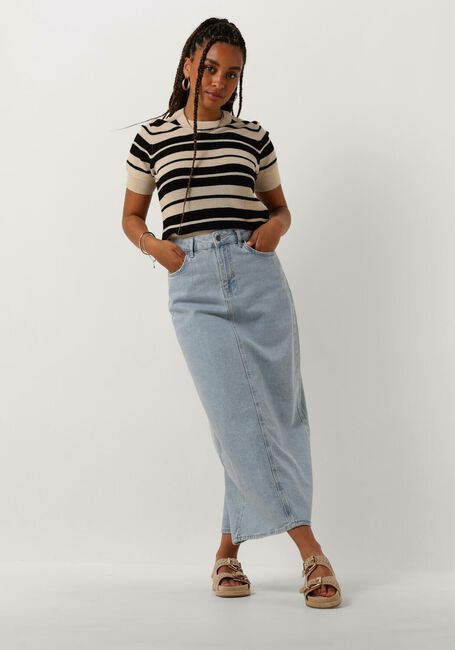 Schwarze OBJECT Top OBJKALYNA S/S O-NECK KNIT PULLOVER - large