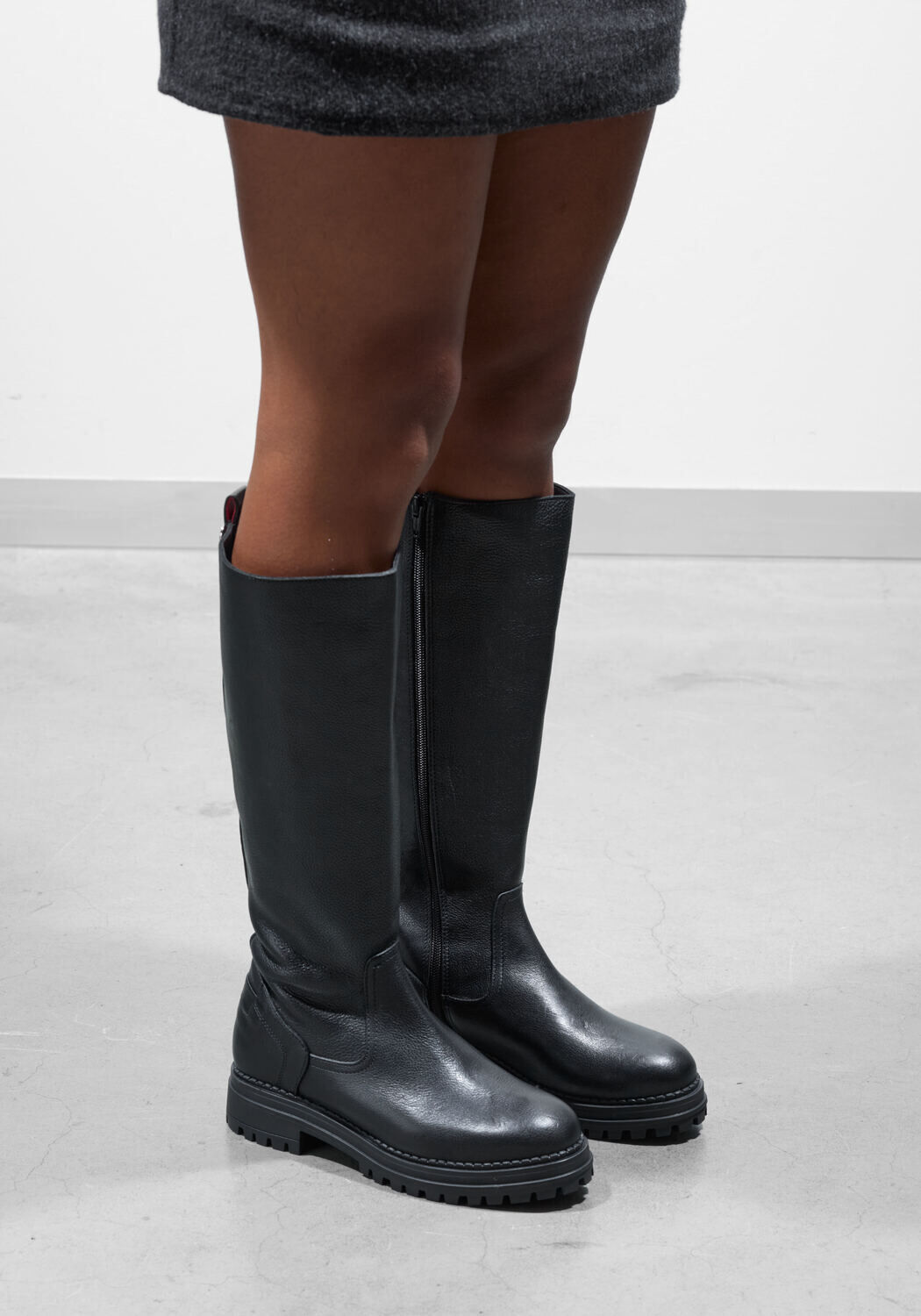 Schwarze HABOOB Hohe Stiefel LAUREN - medium