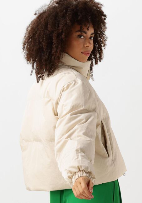 Beige CO'COUTURE Wattierte Jack FROSTY CROP PURR JACKET - large
