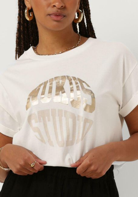 Weiße NUKUS T-shirt HANNAH SHIRT - large