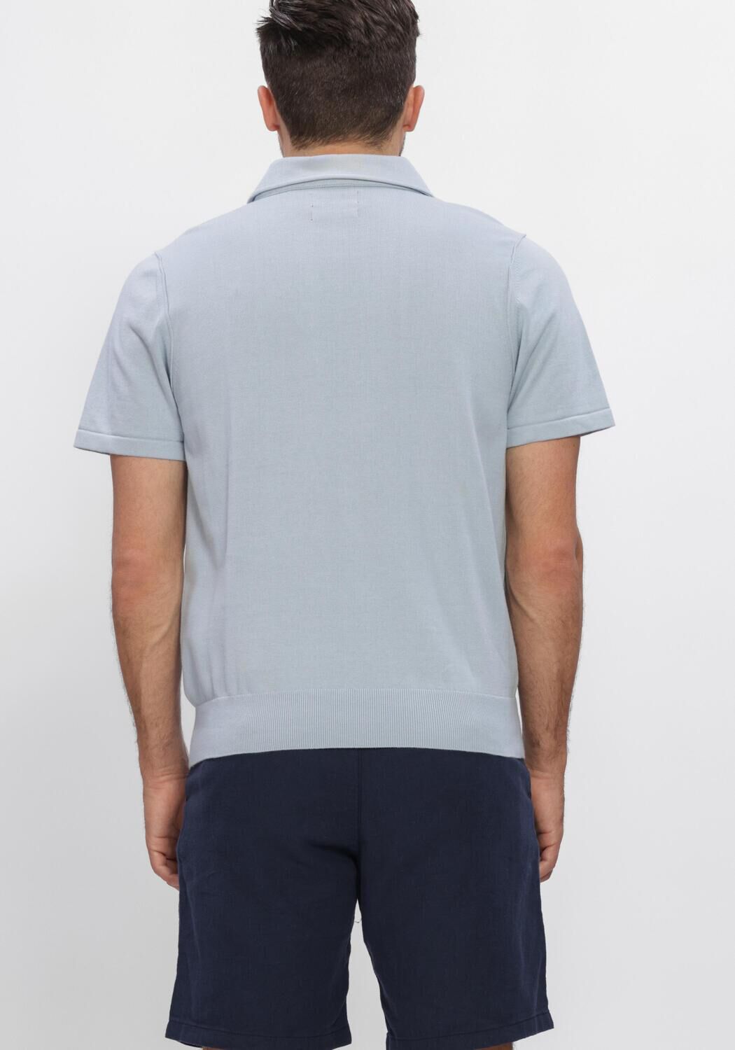 Blaue BUTCHER OF BLUE Polo-Shirt CLIFDEN CO POLO SS - large