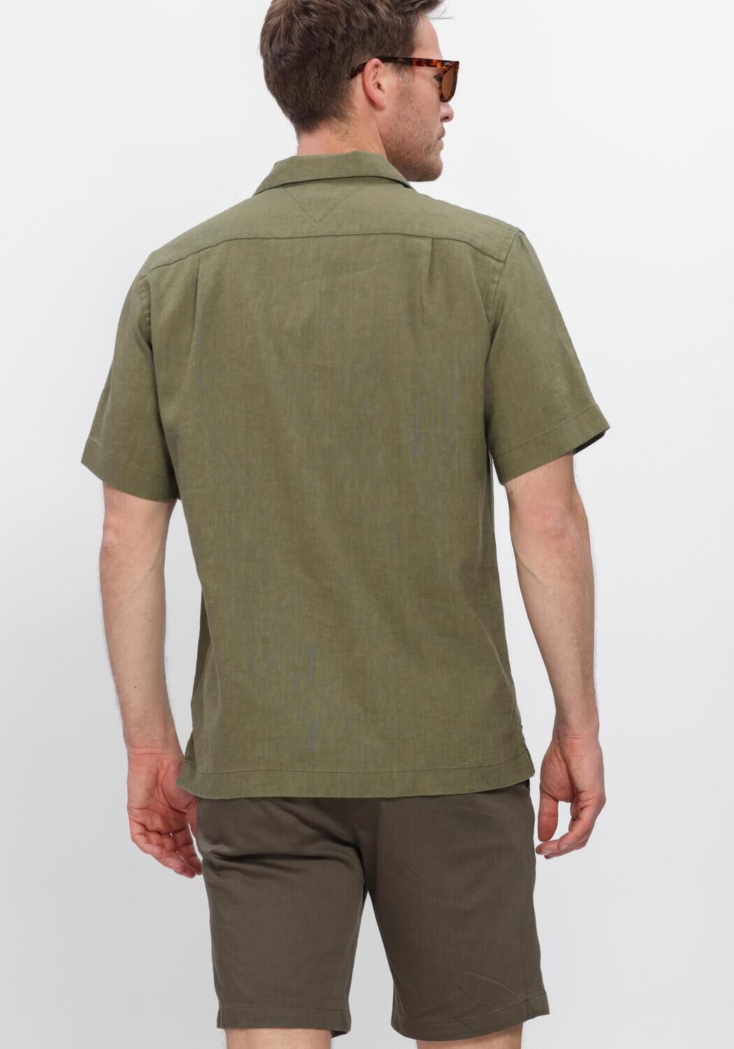 Gr&uuml;ne TOMMY HILFIGER Casual-Oberhemd SORONA LINEN CAMP SS RF 1/2 - large