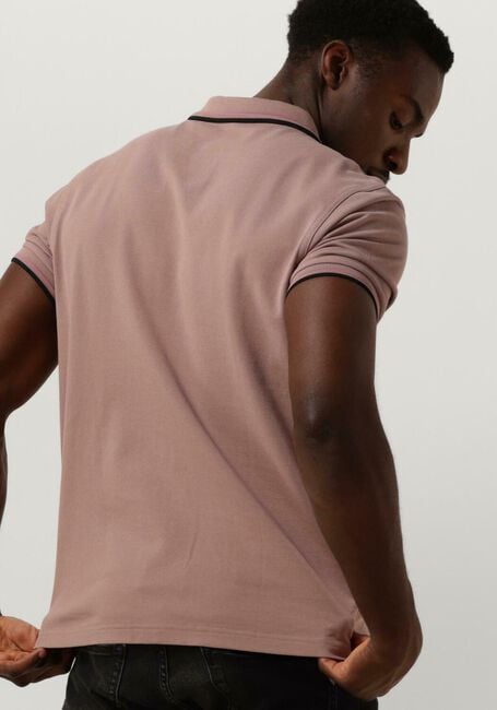 Hell-Pink FRED PERRY Polo-Shirt THE TWIN TIPPED FRED PERRY SHIRT - large