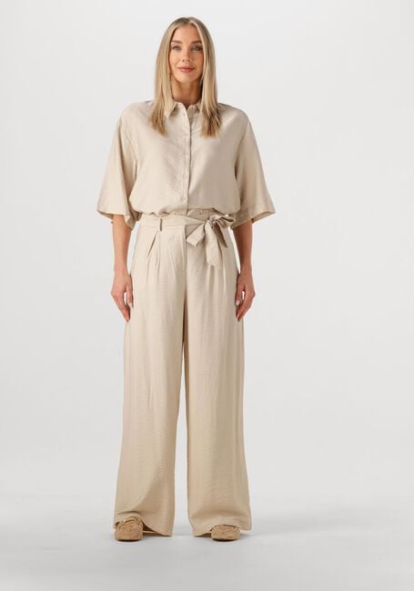 Beige MSCH COPENHAGEN Weite Hose MSCHNYLA AMABELLA HW PANTS - large
