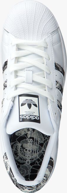 Weiße ADIDAS Sneaker low SUPERSTAR DAMES - large