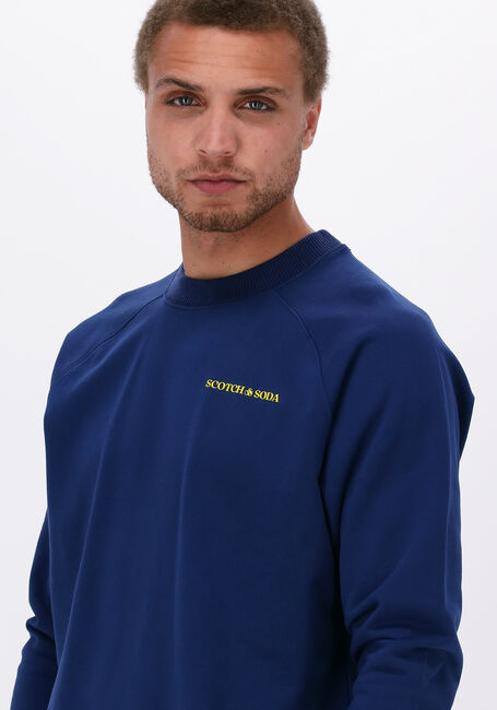 Blaue SCOTCH & SODA Pullover UNISEX CREWNECK SWEATSHIRT - large